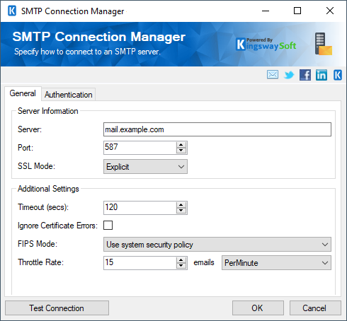 SMTP Connection Manager